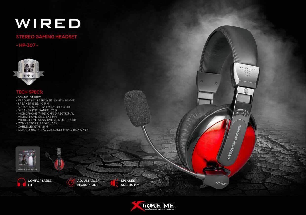 Xtrike headphones wired