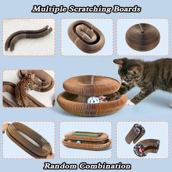 2 en 1 griffoir chats,jouet interactif pour chat à gratter