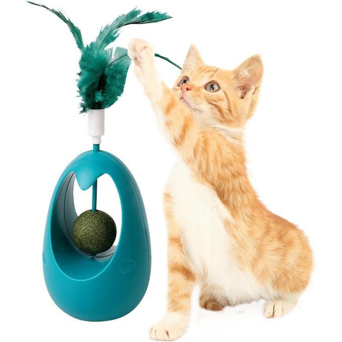 Jouet gobelet à boule de menthe pour chat