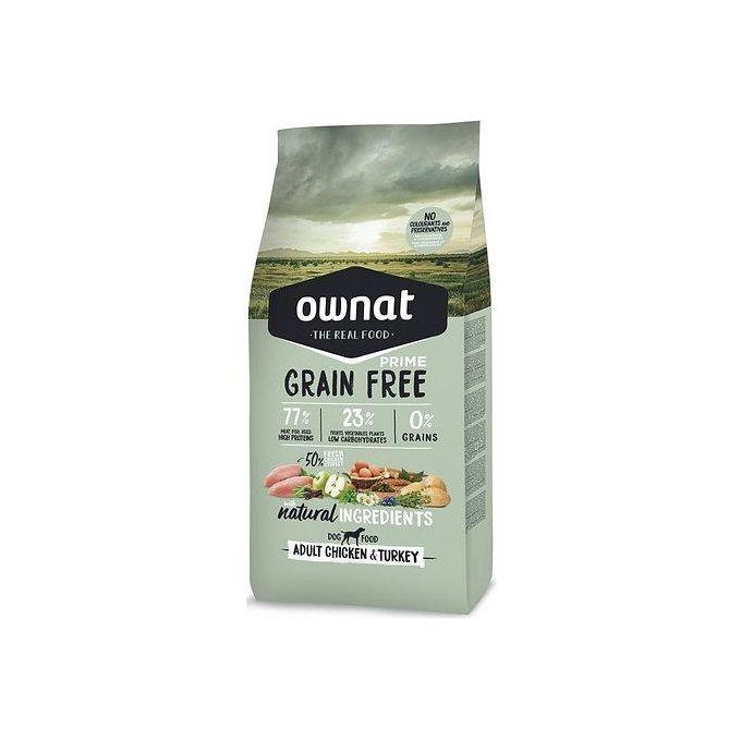 Ownat ow nat grain free prime adult poulet & dinde 3kg