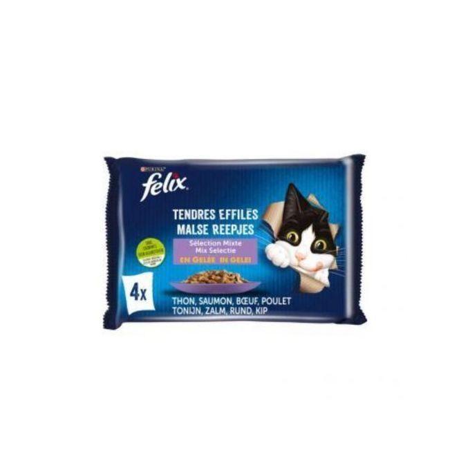 Felix feli x sachet de (4 pièces) nourriture humide pour chats adulte