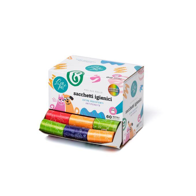 Leopet sacs pour les déjections de vos animaux leopet 1 rouleau de 20 sacs.