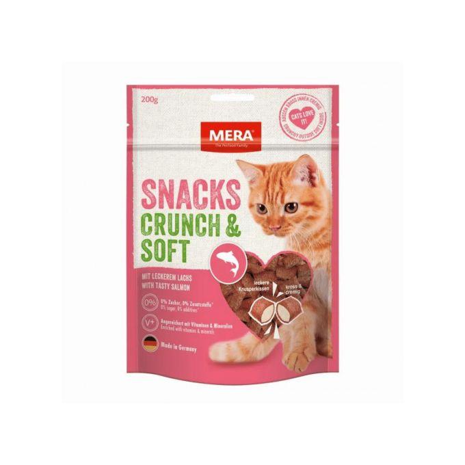 Mera cat friandises pour chat – mera croquant & saumon doux