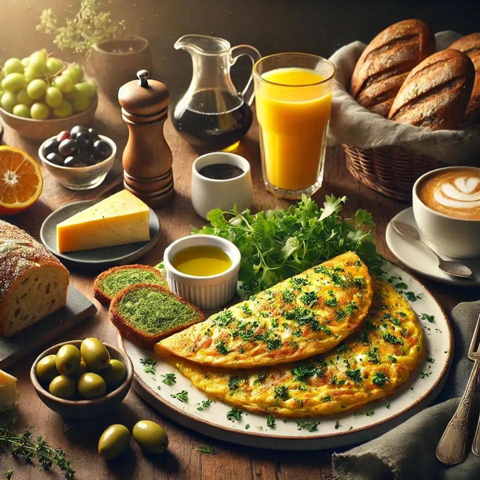 Menu Omelette Fines Herbes