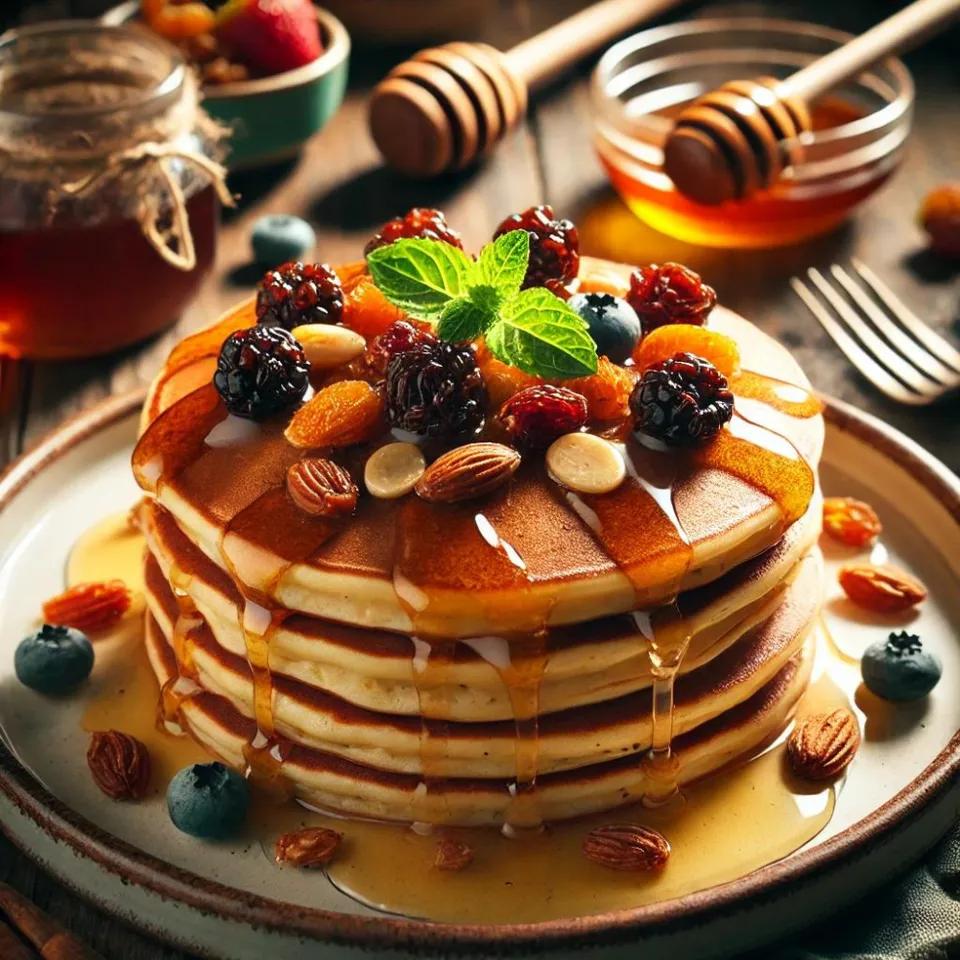 Pancake Miel Fruits Secs
