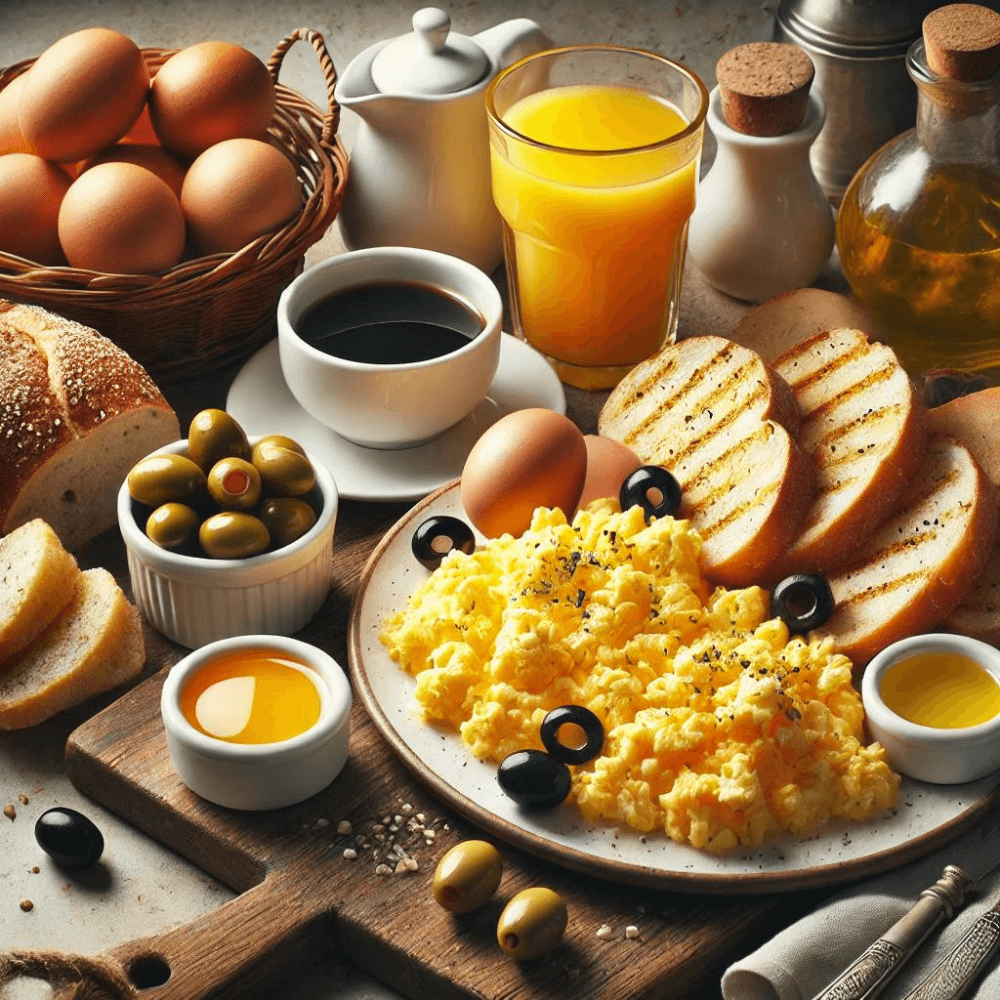 Menu Omelette Brouillée