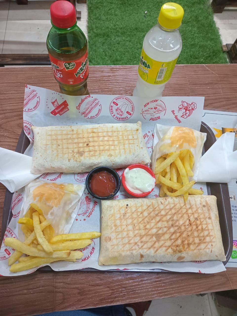 2 tacos mix + 2 frites + 2 boissons