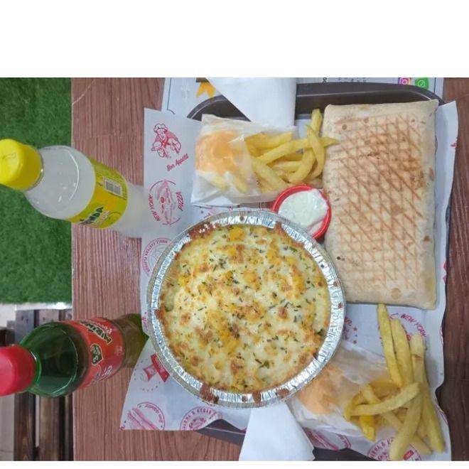 tacos poulet + pasticho poulet + 2 frites +2 boisson