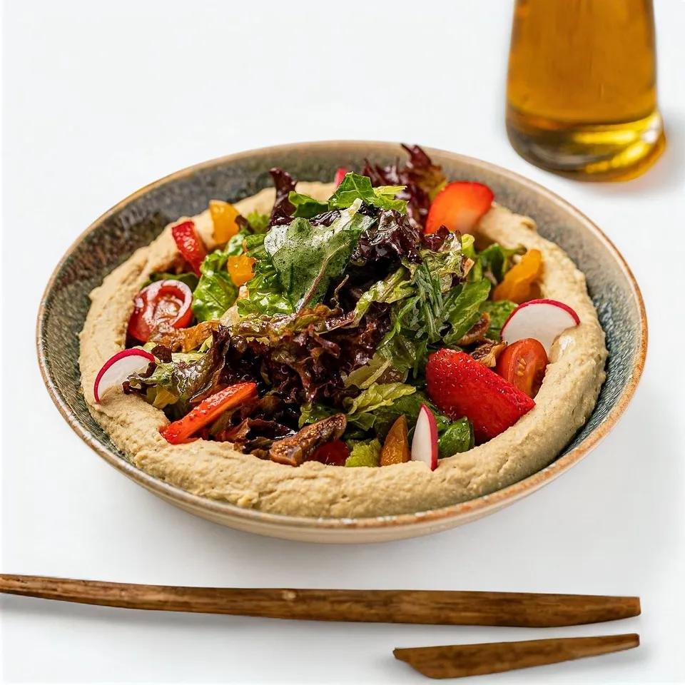 Salade avec Humus