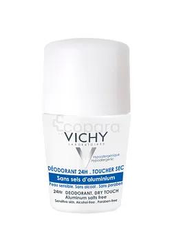 Vichy Deodorant 24h Toucher Sec Sans Sels D'aluminium Roll-on 50ml