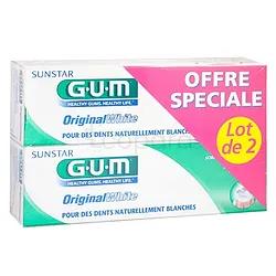 Gum Dentifrice Original White Lot De 2 Reference 1745
