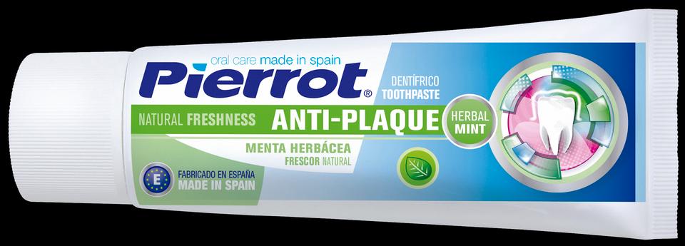 Pierrot Dentifrice Anti-plaque Fluor + Menthe 75ml Reference 53