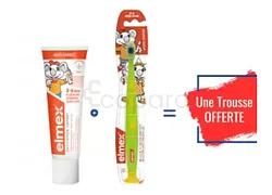 Elmex Pack Enfant Kids 3-6ans Dentifrice + Brosse A Dents + Trousse
