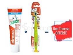 Elmex Pack Enfant Juniors 6-12ans Dentifrice + Brosse A Dents + Trousse