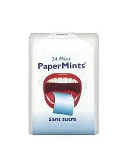 Papermints Feuilles A La Menthe Sans Sucre Boite De 24