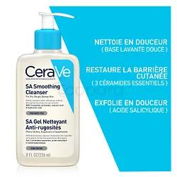 Cerave Sa Gel Nettoyant Anti-rugosites Peau Seche Et Rugueuse 236ml