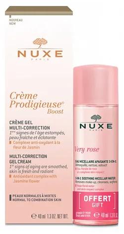 Nuxe Creme Prodigieuse Boost Gel 40ml + Eau Micellaire 50ml