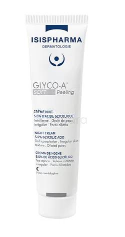 Isispharma Glyco A Soft Peeling Creme Nuit 5.5% Glycolic Acid 30ml