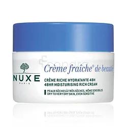 Nuxe Creme Fraiche De Beaute Creme Riche Hydratante 48h Peaux Seches A Tres Seches 50ml