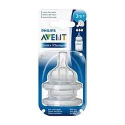 Avent Tetines +3mois Classic Boite De 2 Reference Scf633/27