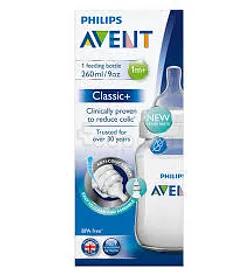 Avent Pack Biberon Anti Colic 260ml Reference Scf813/61 + 2 Tetines +6mois