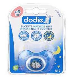 Dodie Sucette Anatomique Nuit Coeur Poisson +6mois Reference Na17