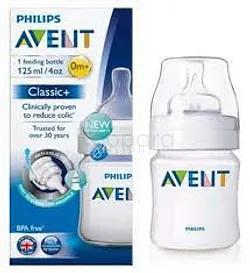 Avent Pack Biberon Anti Colic 125ml Reference Scf810/61 + 2 Tetines +6mois