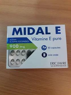 Midal E Vitamine E Pure Boite De 30 Capsules