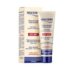 New Derm Ecran Solaire Fond De Teint Spf50+ 50ml Opale