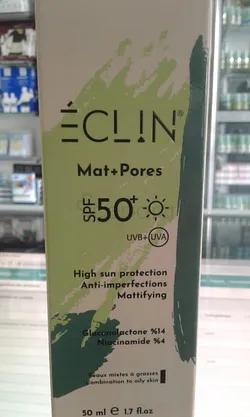 Eclin Mat + Pores Creme Solaire Anti-imperfections Spf50+ 50ml