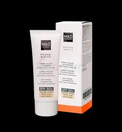 M&d Photo White Creme Solaire Eclaircissante Teinte Clair Spf50+ 50ml