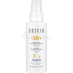 Soskin Spray Solaire TrÈs Haute Protection Spf50+ Adultes Et Enfants 125ml