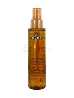 Nuxe Sun Huile Bronzante Visage Et Corps Faible Protection Spf10 150ml