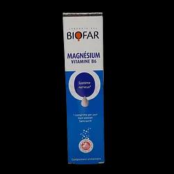 Biofar Magnesium Vitamin B6 Boite De 20 Comprimes Effervescents