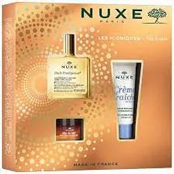 Nuxe Coffret Les Iconiques Huile Prodigieuse 50ml + Creme Fraiche 30ml + Baume A Levres 15g