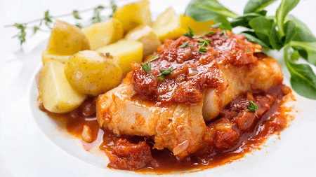 Pavé de Capitaine Gratiné au Basilic