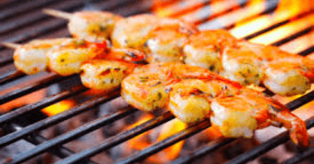 Brochette de Gambas Grillés