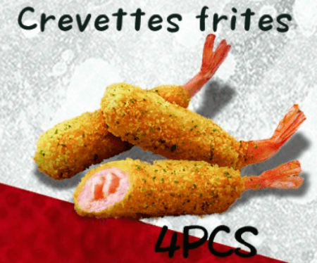 Crevettes Frites 4 Pièces