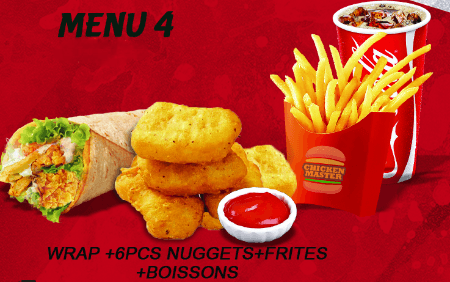 Wrap + 6 Pcs Nuggets (Menu 4)