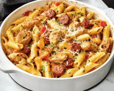 Cassolette de Poulet et Chorizo au Parmesan