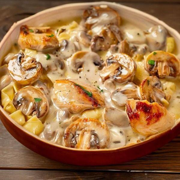 Pâtes au Poulet Champignon