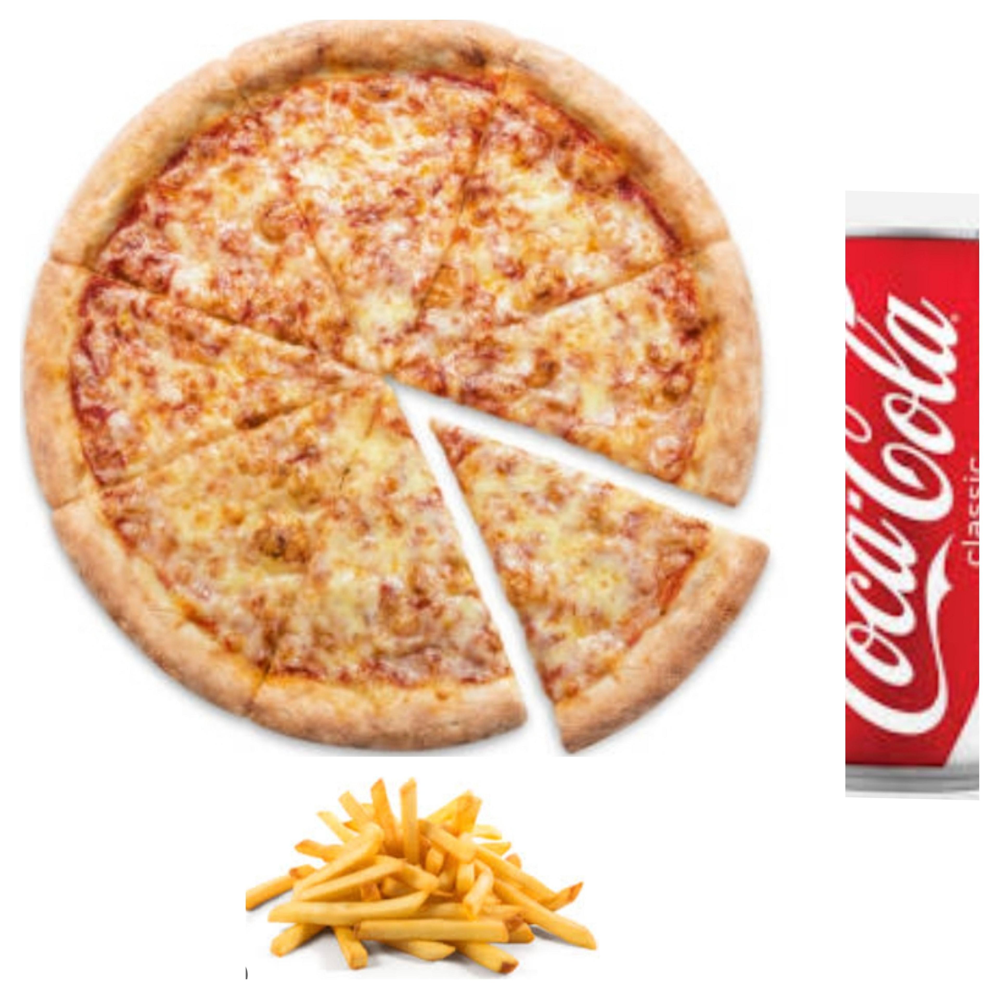 PIZZA AUX CHOIX + FRITE + COCA