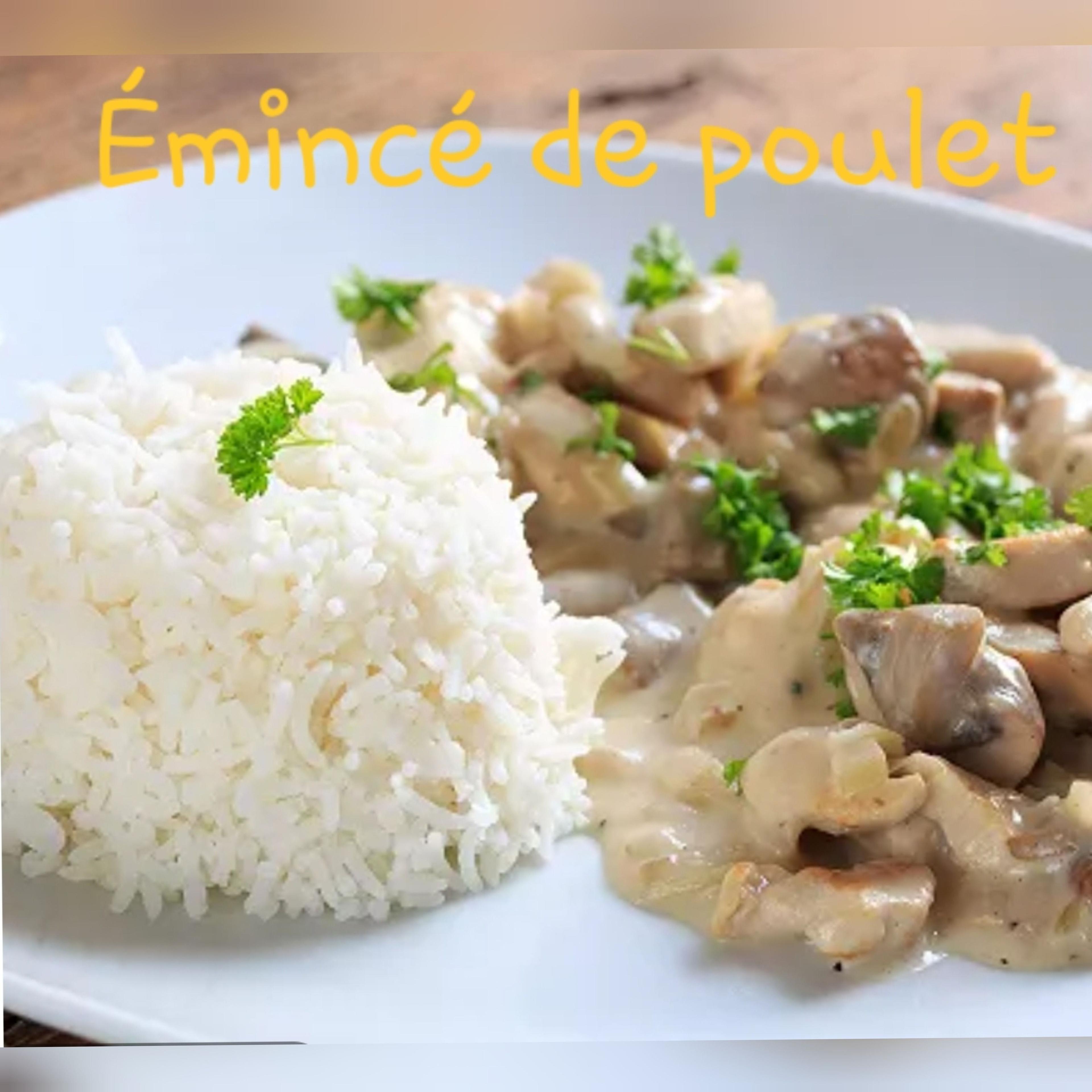 Émincé poulet aux champignons à la crème