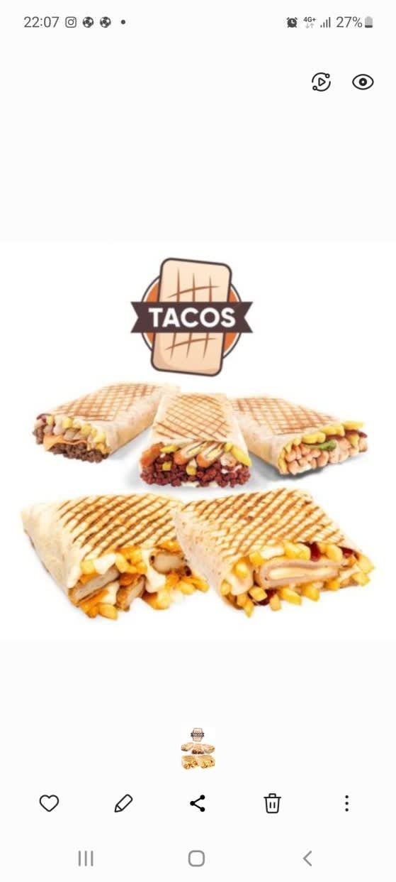 Tacos poulet Gratinée