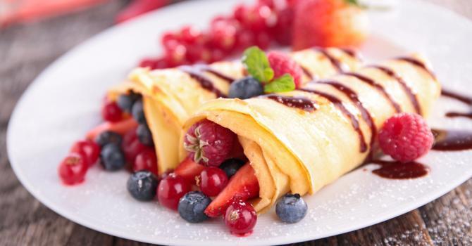 crêpes fruits de saison