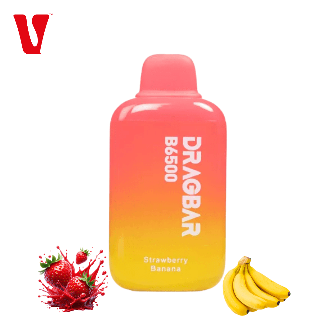DRAGBAR 6500 Puffs 5% – Strawberry banana