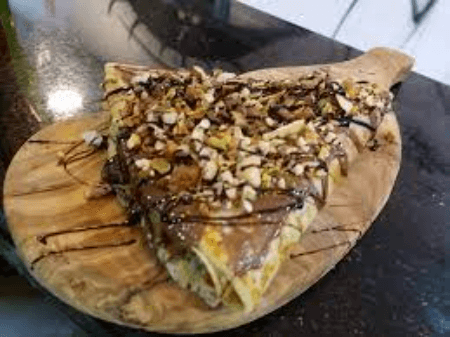 Crêpe Chocolat Banane Fruit Sec Amandes