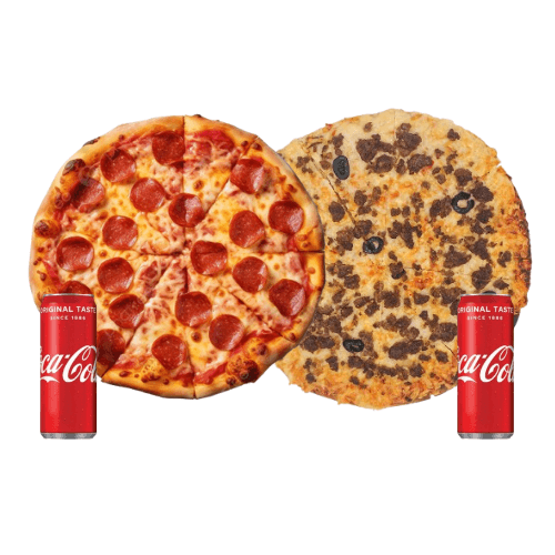 2 Pizza Au Choix + 2 Boissons