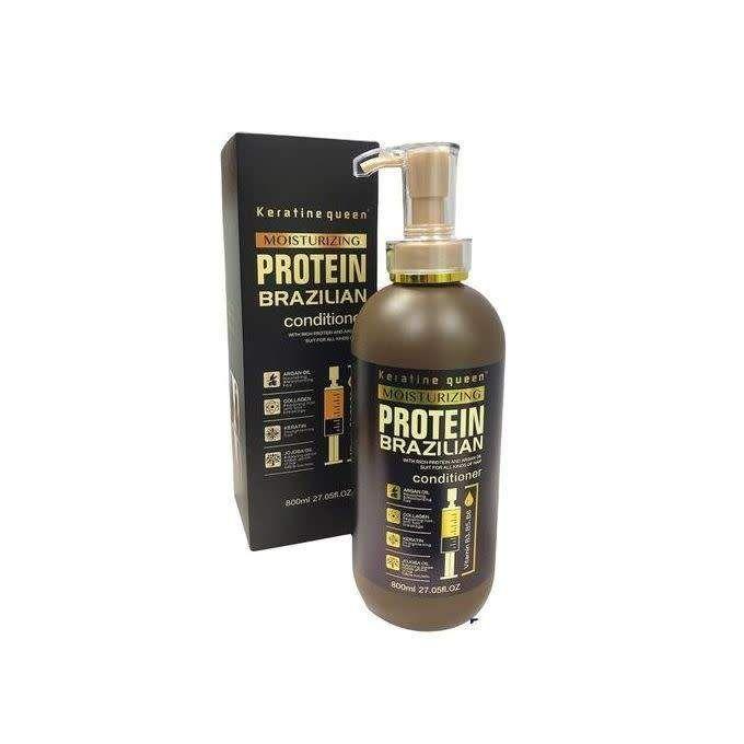 Keratine Queen Conditioner Moisturizing Protein Brazilian 800ml Sans Sulfat