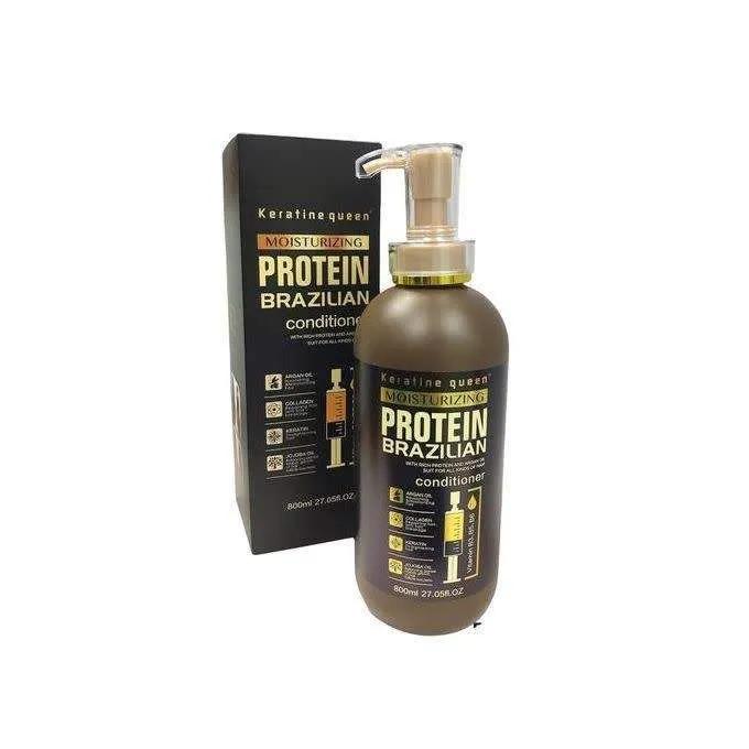 Keratine Queen Conditioner Moisturizing Protein Brazilian 800ml Sans Sulfat